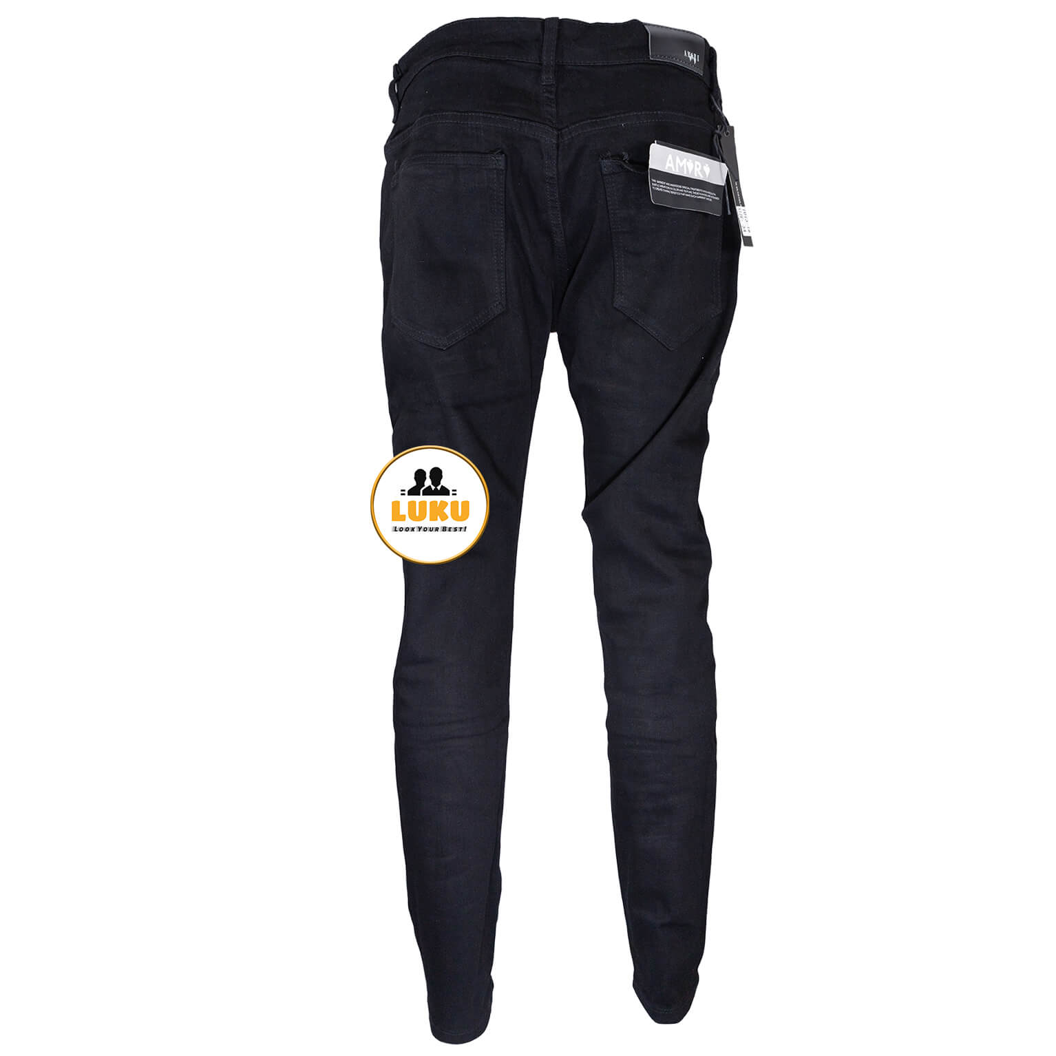 Black Plain Men Jeans In Kenya Online