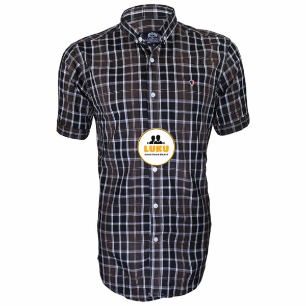 checked short sleeve shirts for men